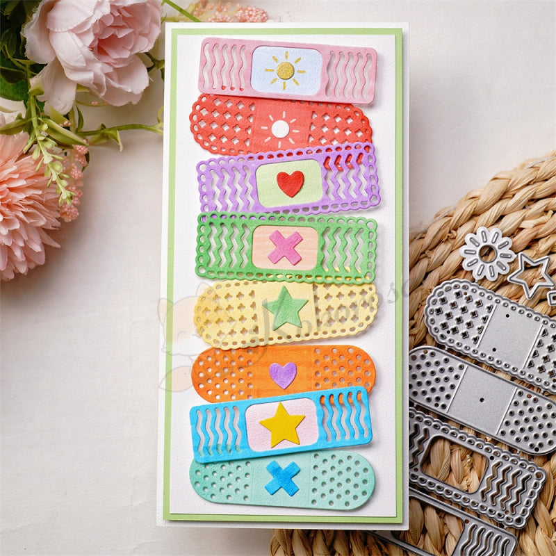 Kokorosa Metal Cutting Dies with Decorated Band-Aids