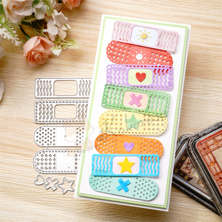 Kokorosa Metal Cutting Dies with Decorated Band-Aids