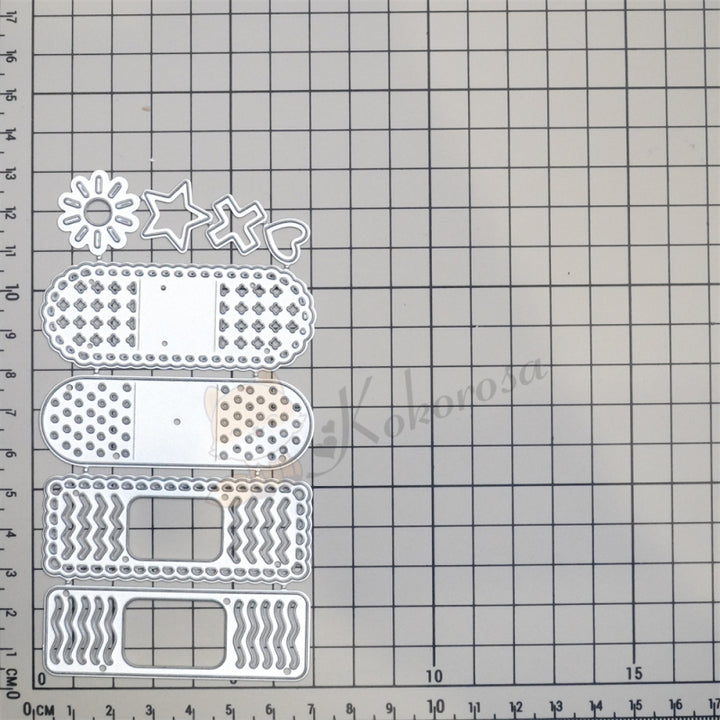 Kokorosa Metal Cutting Dies with Decorated Band-Aids