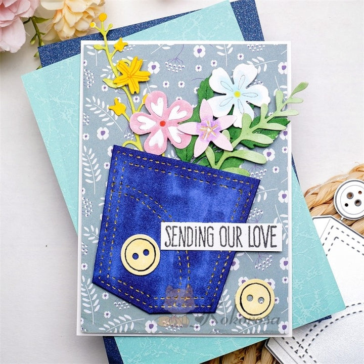 Kokorosa Metal Cutting Dies with Denim Pocket
