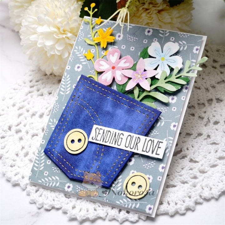 Kokorosa Metal Cutting Dies with Denim Pocket