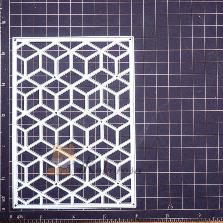 Kokorosa Metal Cutting Dies with Diamond Shaped Background Board