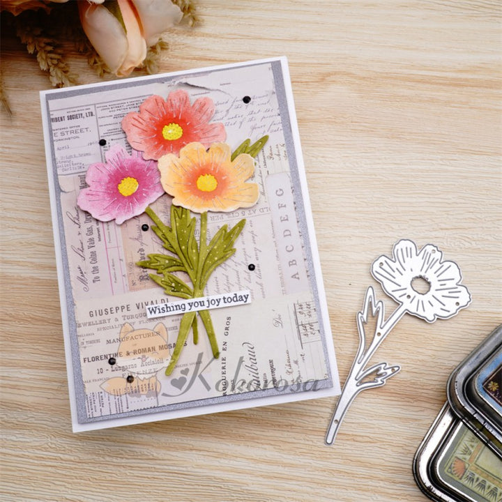 Kokorosa Metal Cutting Dies with Dried Sunflower
