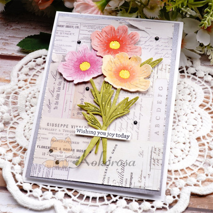 Kokorosa Metal Cutting Dies with Dried Sunflower