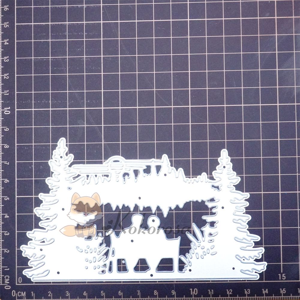 Kokorosa Metal Cutting Dies with Elderly Couple Sitting in Forest