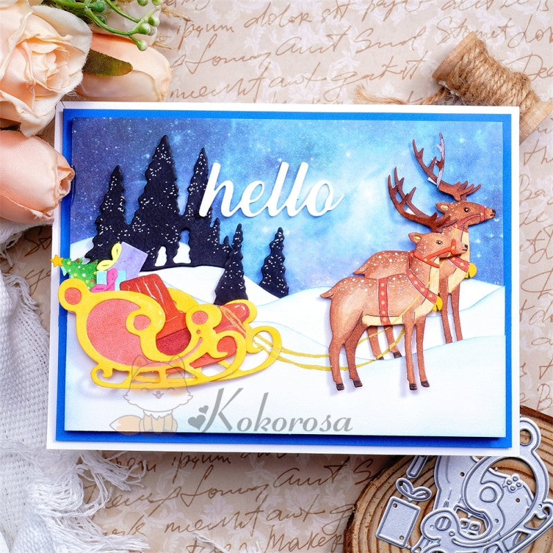 Kokorosa Metal Cutting Dies with Elk Sleigh