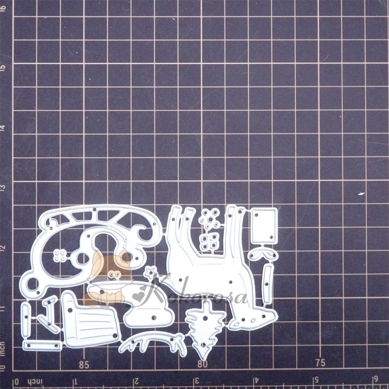 Kokorosa Metal Cutting Dies with Elk Sleigh