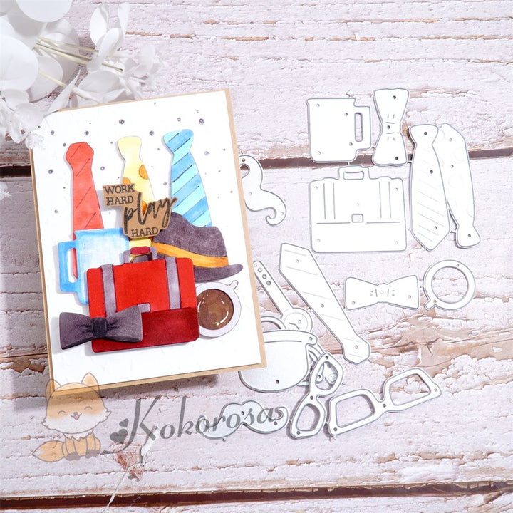 Kokorosa Metal Cutting Dies with Father's Day Elements