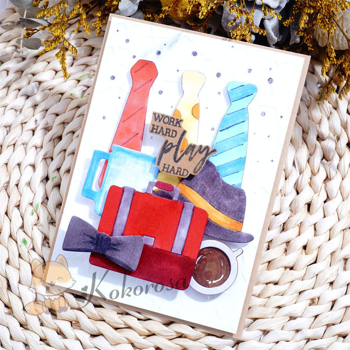 Kokorosa Metal Cutting Dies with Father's Day Elements