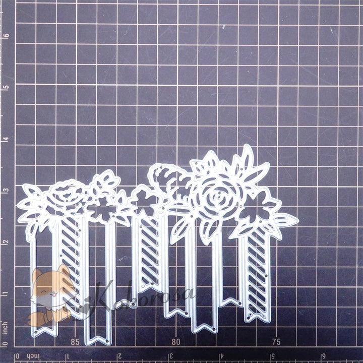 Kokorosa Metal Cutting Dies with Flowers & Bars