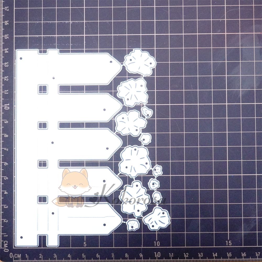 Kokorosa Metal Cutting Dies with Flowers in Garden