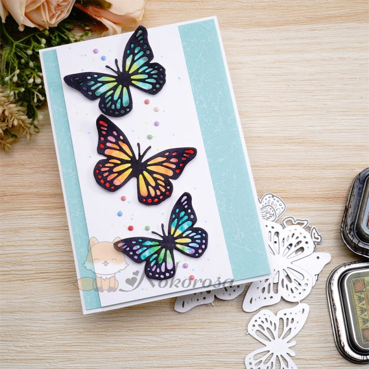 Kokorosa Metal Cutting Dies with Flying Butterflies