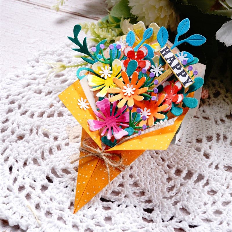 Kokorosa Metal Cutting Dies with Foldable Bouquet
