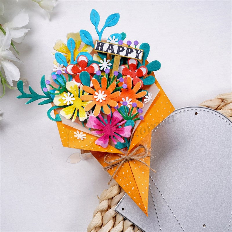Kokorosa Metal Cutting Dies with Foldable Bouquet