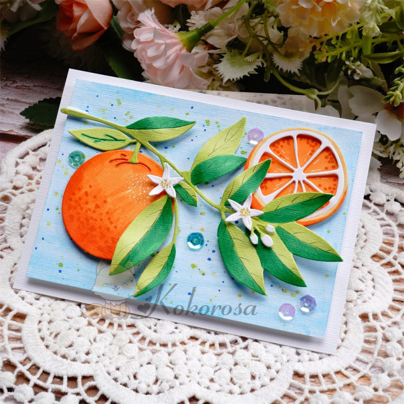 Kokorosa Metal Cutting Dies with Fresh Oranges