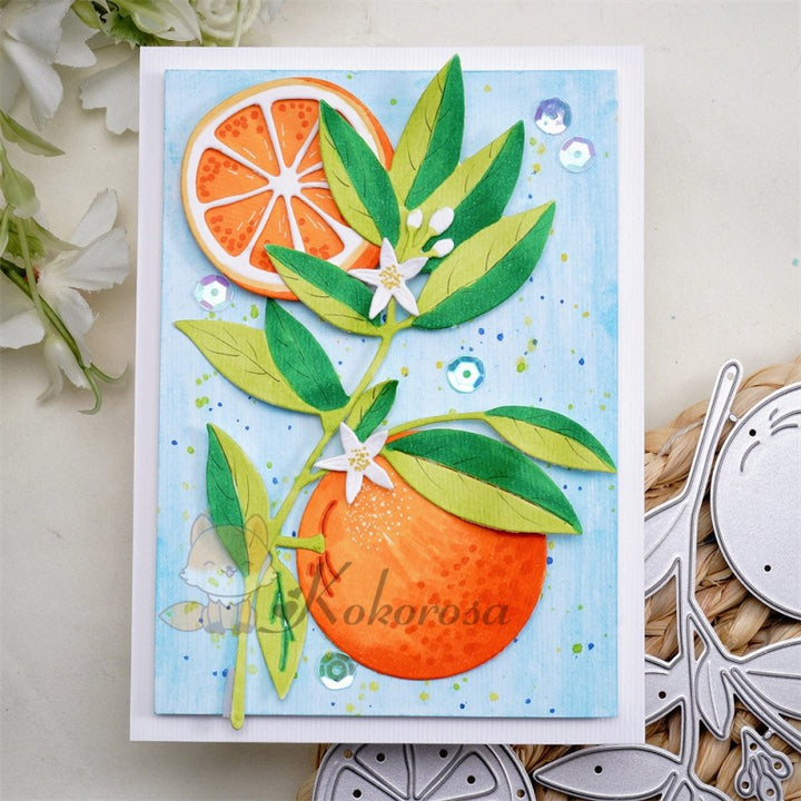 Kokorosa Metal Cutting Dies with Fresh Oranges