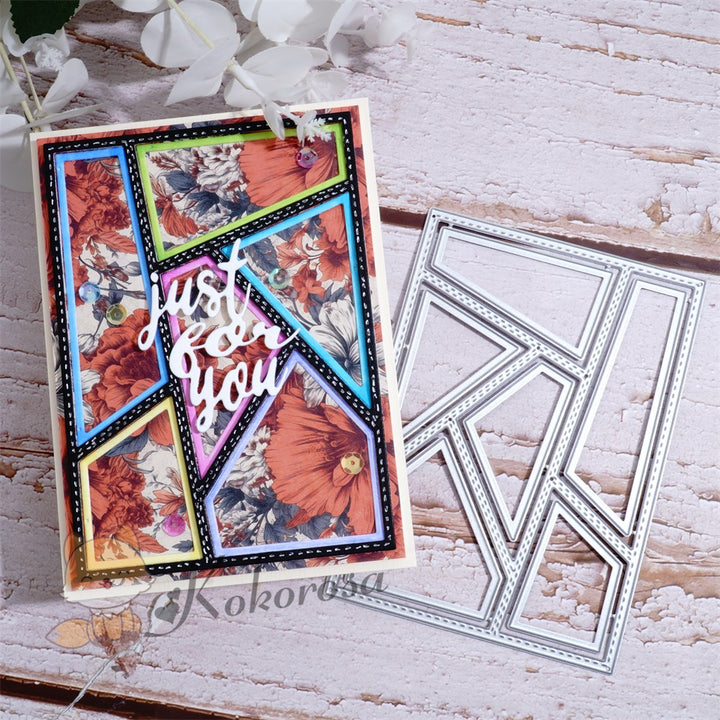 Kokorosa Metal Cutting Dies with Geometry Background Board