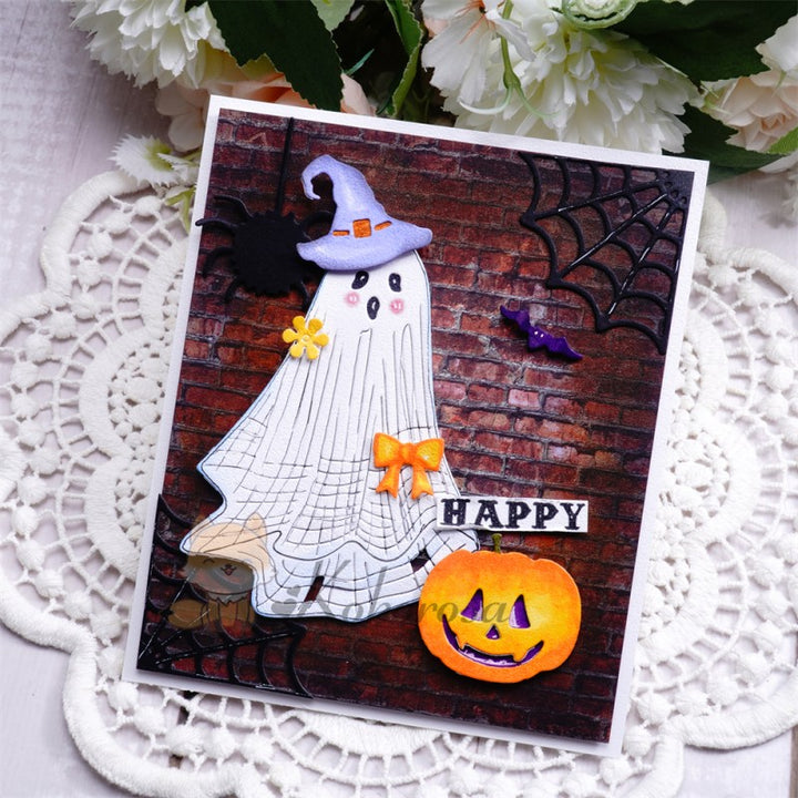 Kokorosa Metal Cutting Dies with Ghost Wearing Hat