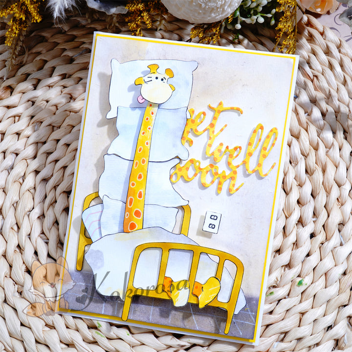 Kokorosa Metal Cutting Dies with Giraffe on the Bed