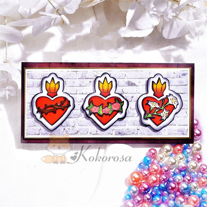 Kokorosa Metal Cutting Dies with Globet Hearts