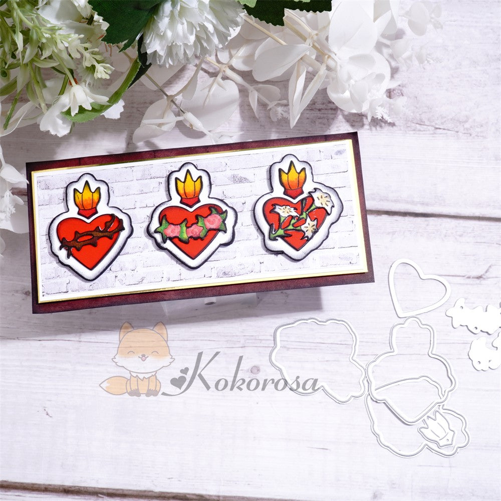 Kokorosa Metal Cutting Dies with Globet Hearts