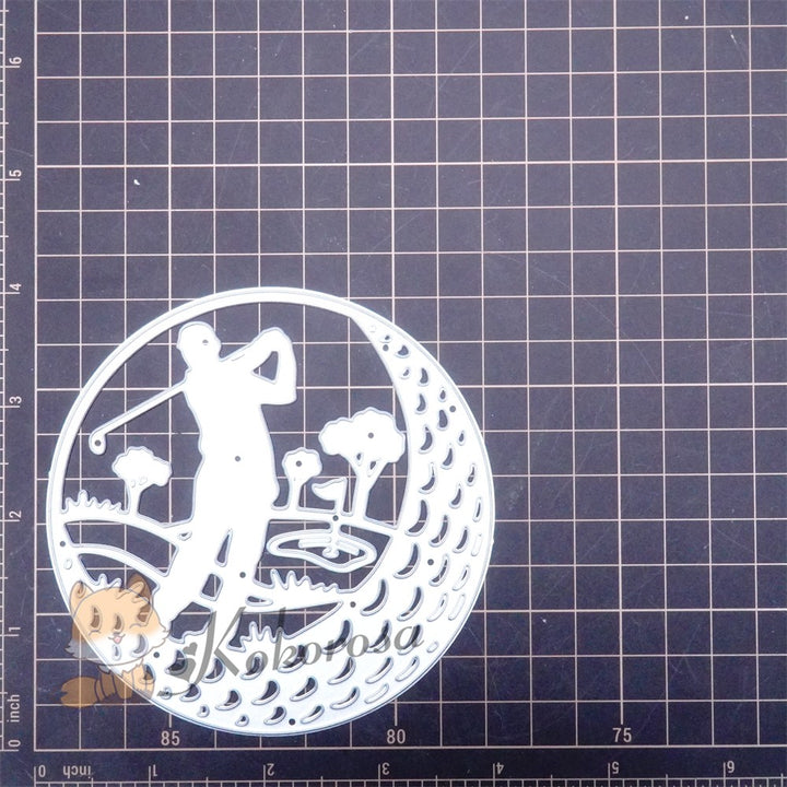 Kokorosa Metal Cutting Dies with Golf Theme Ball