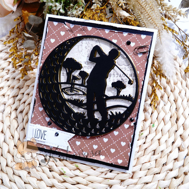 Kokorosa Metal Cutting Dies with Golf Theme Ball