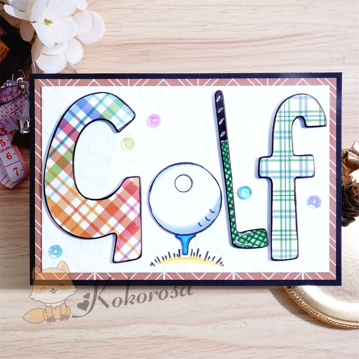 Kokorosa Metal Cutting Dies with "Golf" Word