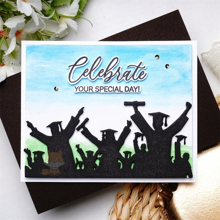 Kokorosa Metal Cutting Dies with Graduates Raising Arms Border Board