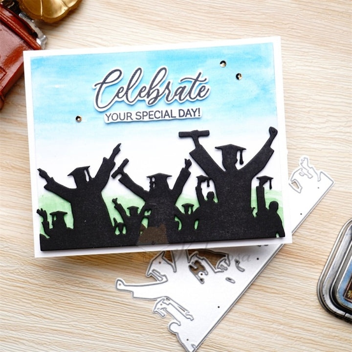 Kokorosa Metal Cutting Dies with Graduates Raising Arms Border Board