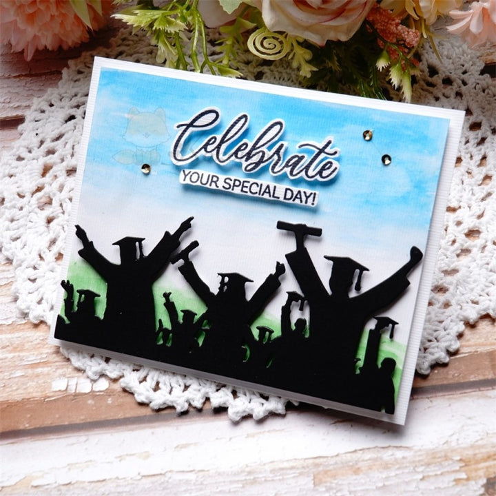 Kokorosa Metal Cutting Dies with Graduates Raising Arms Border Board