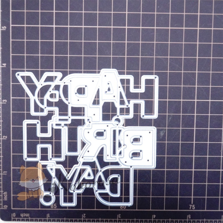 Kokorosa Metal Cutting Dies with "HAPPY BIRTHDAY" Word