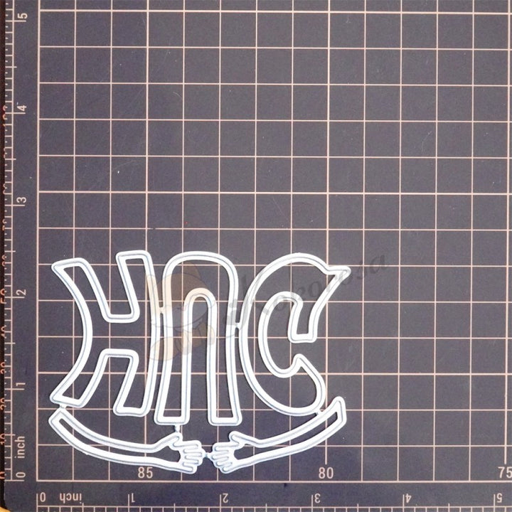 Kokorosa Metal Cutting Dies with "HUG" Word