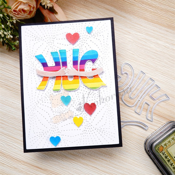 Kokorosa Metal Cutting Dies with "HUG" Word