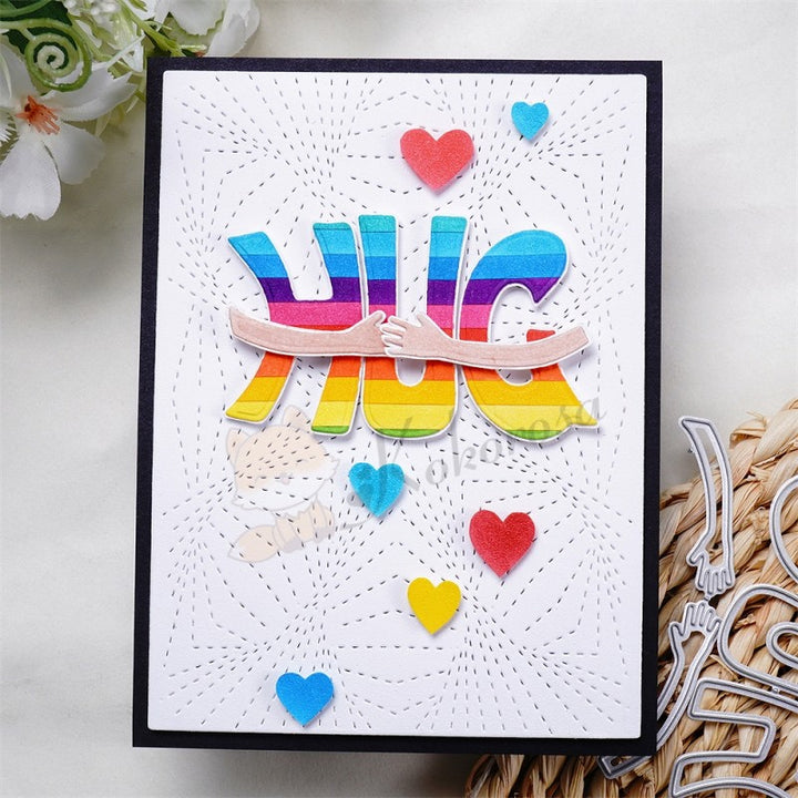 Kokorosa Metal Cutting Dies with "HUG" Word