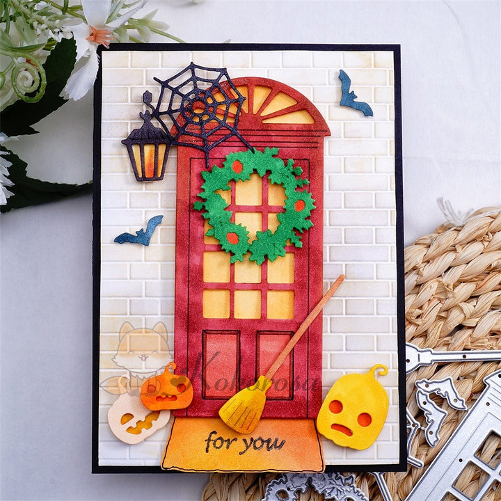 Kokorosa Metal Cutting Dies with Halloween Front Door