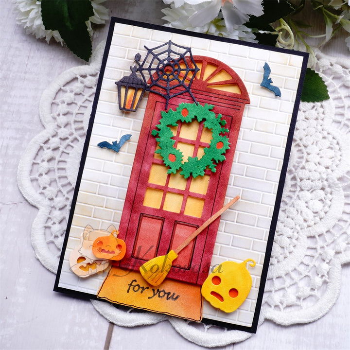 Kokorosa Metal Cutting Dies with Halloween Front Door