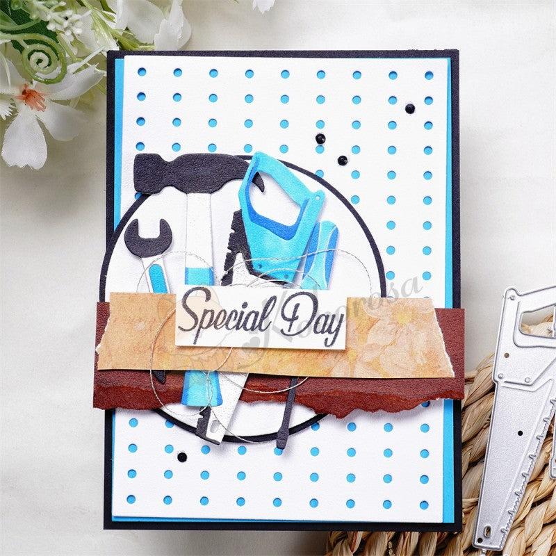 Kokorosa Metal Cutting Dies with Handworking Tools Background Board