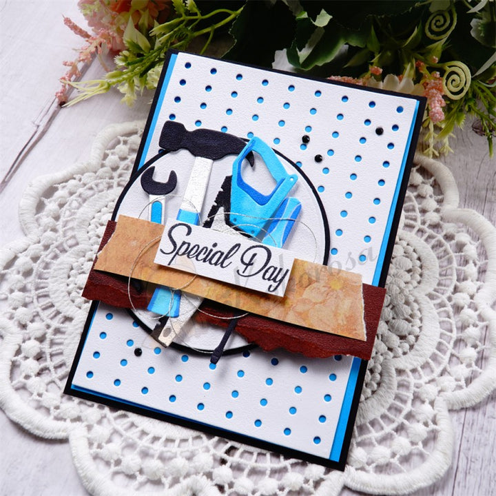 Kokorosa Metal Cutting Dies with Handworking Tools Background Board