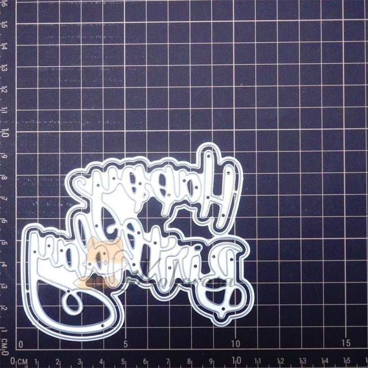 Kokorosa Metal Cutting Dies with "Happy Birthday" Word