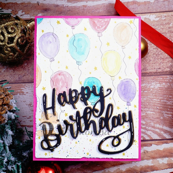 Kokorosa Metal Cutting Dies with "Happy Birthday" Word