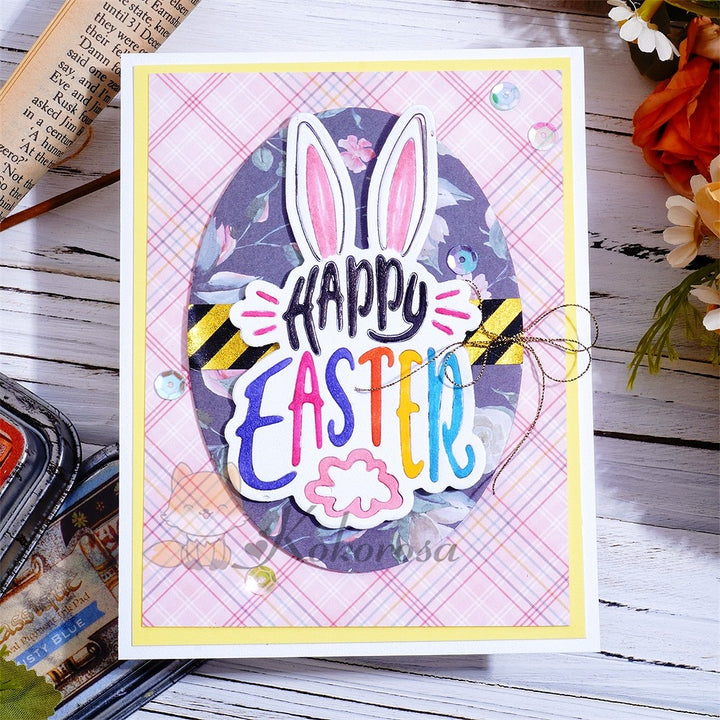 Kokorosa Metal Cutting Dies with  "Happy Easter" Word