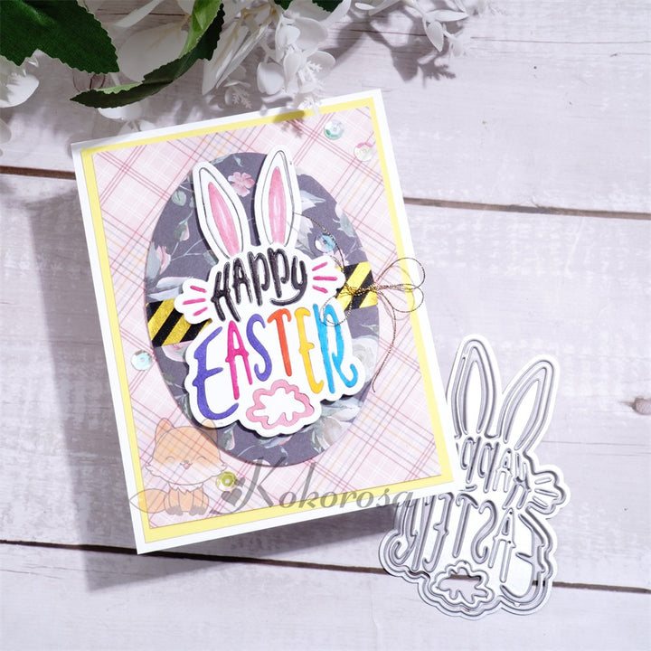 Kokorosa Metal Cutting Dies with  "Happy Easter" Word
