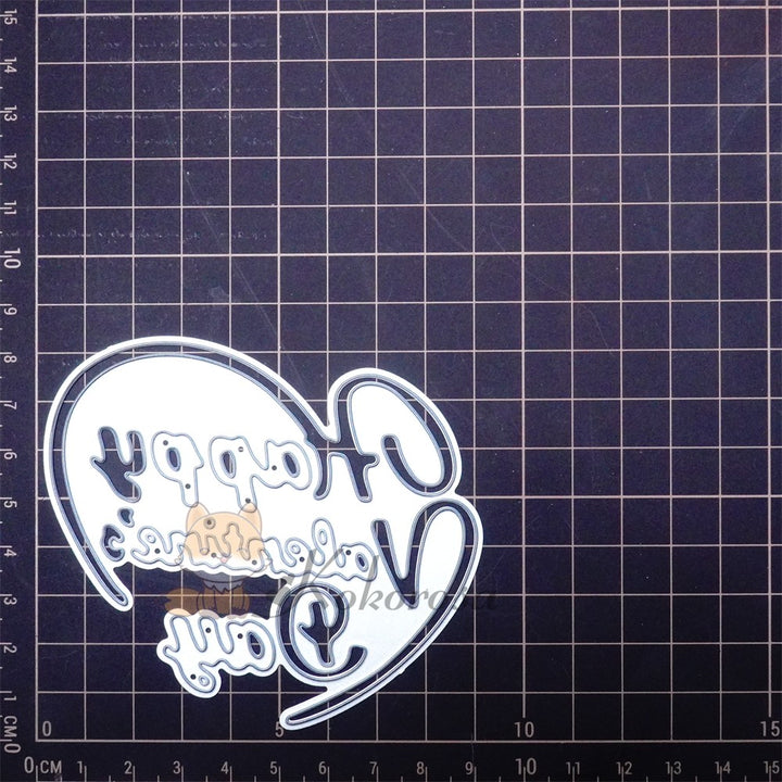 Kokorosa Metal Cutting Dies with "Happy Valentine's Day" Word