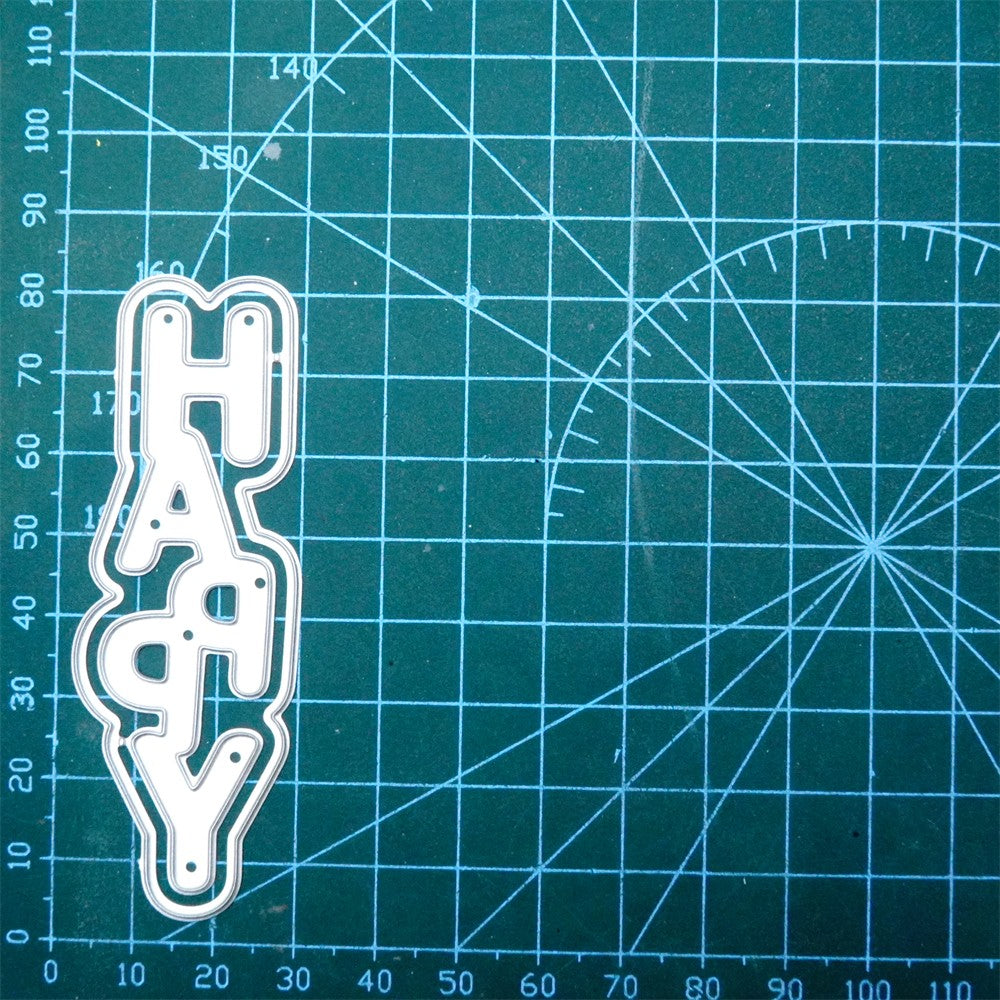 Kokorosa Metal Cutting Dies with "Happy" Word