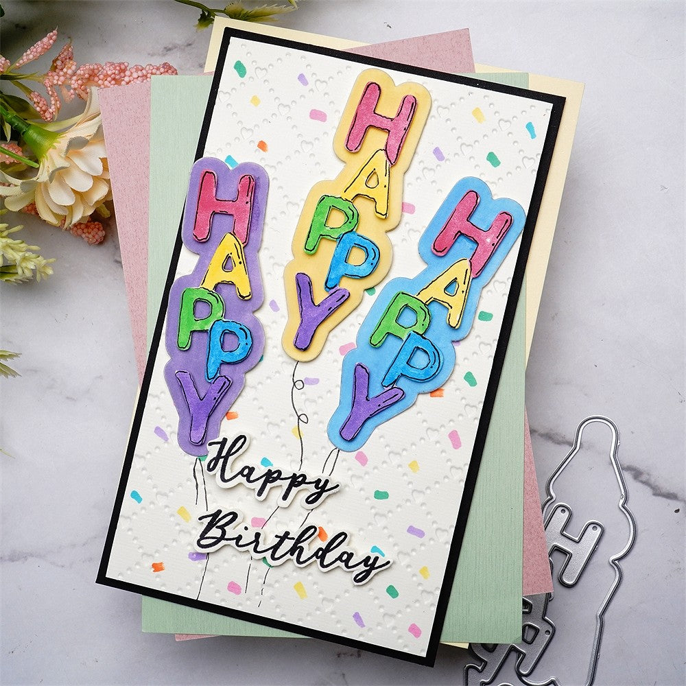 Kokorosa Metal Cutting Dies with "Happy" Word