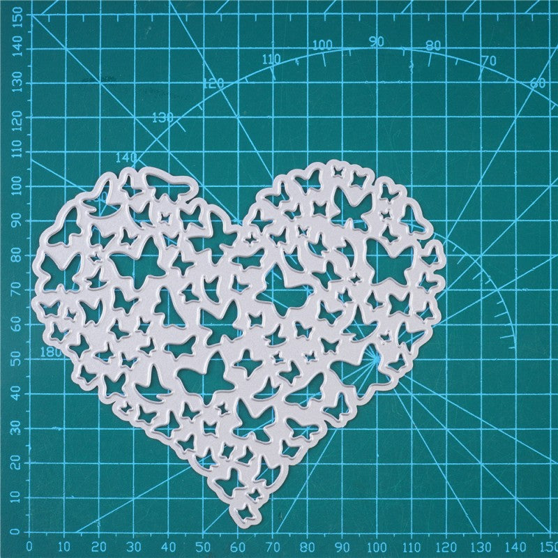 Kokorosa Metal Cutting Dies with Heart Butterflies