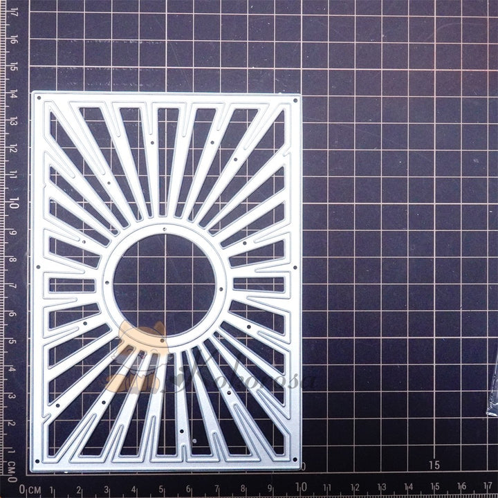 Kokorosa Metal Cutting Dies with Hollow Circle Shining Background Board