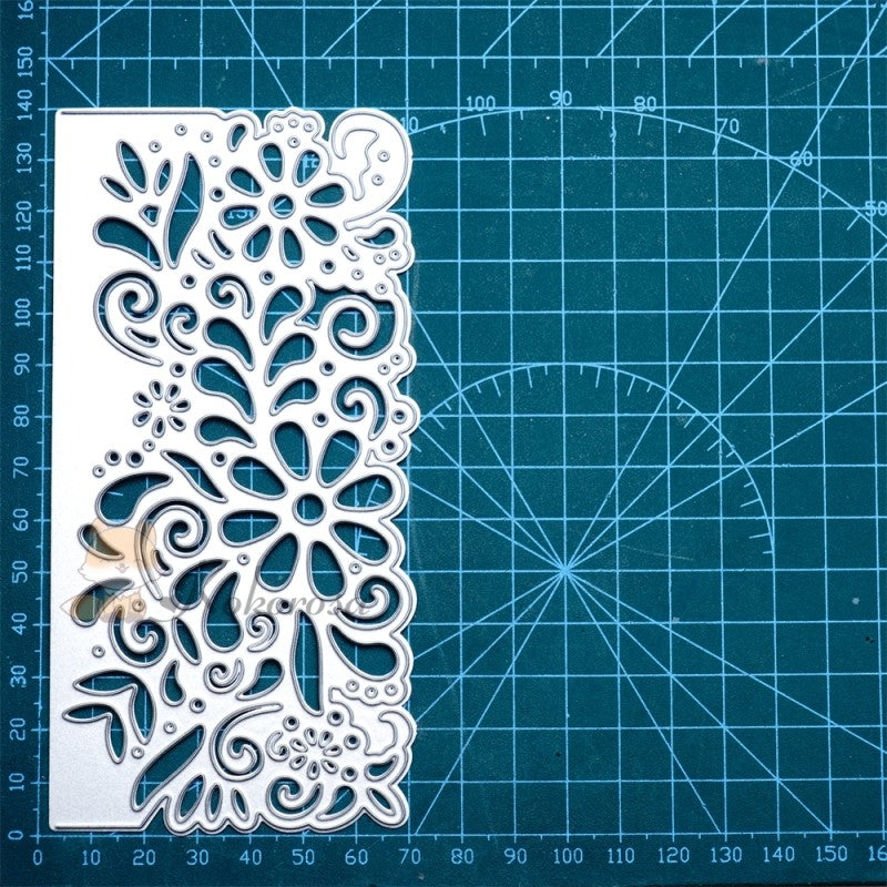 Kokorosa Metal Cutting Dies with Hollow Daisy Blossoms Border Board