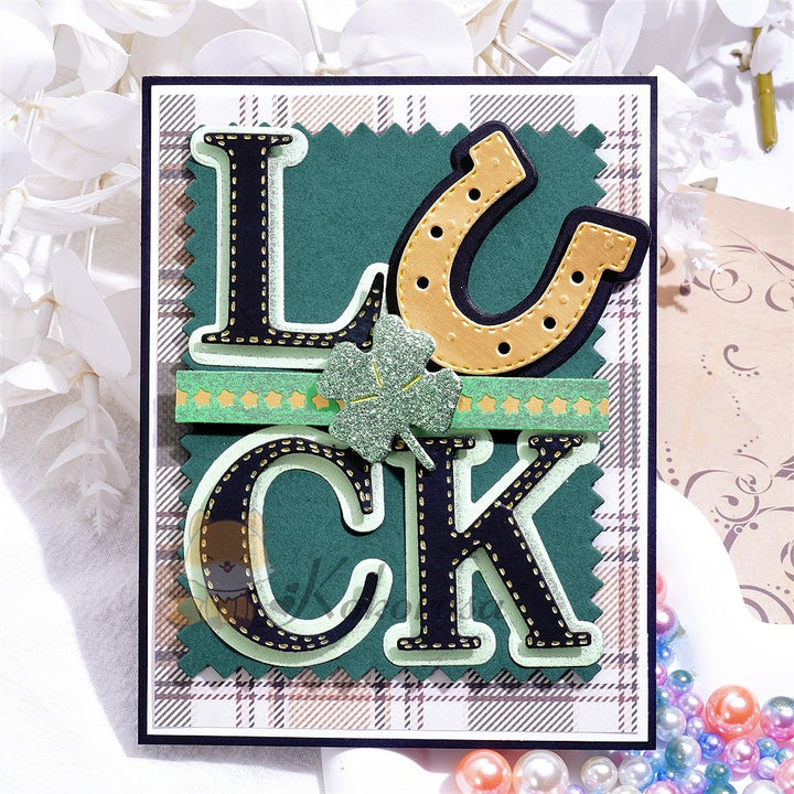 Kokorosa Metal Cutting Dies with "LUCK" Word